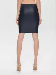 Юбка-карандаш женская с напылением "под кожу" gloria navy, , 170-84-90/XS, CONTE ELEGANT, - 3