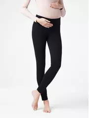 Женские джеггинсы с низкой посадкой для беременных cosmo belly black, , 170-102/L, CONTE ELEGANT, - 1