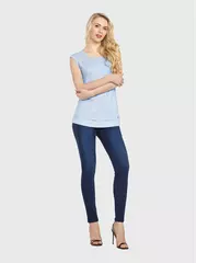 Джемпер женский conte ld 715 голубой, , 170-84, CONTE ELEGANT, - 5