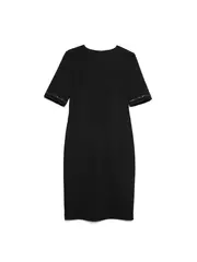 Женское платье-футляр с легким мерцанием люрекса lpl 1039 conte elegant shiny black, , 164-96-102, CONTE ELEGANT, - 3