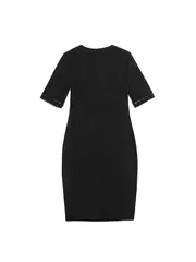 Женское платье-футляр с легким мерцанием люрекса lpl 1039 conte elegant shiny black, , 164-96-102, CONTE ELEGANT, - 4