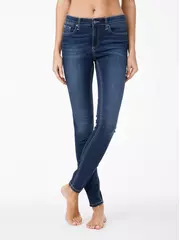 Моделирующие джинсы skinny со средней посадкой 4640/4915d синий, , 170-90/XS, CONTE ELEGANT, - 1