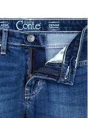 Джинсы классические skinny со средней посадкой conte 756/4909d синий, , 170-90/XS, CONTE ELEGANT, - 6