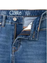 Моделирующие женские джинсы push up с высокой посадкой con-41 синий, , 170-90/XS, CONTE ELEGANT, - 5