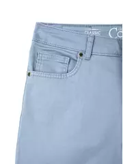 Классические женские прямые джинсы с эффектом "мгновенная коррекция живота" con-43g серый, , 164-106/XL, CONTE ELEGANT, - 5