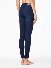 Ультракомфортные женские джинсы skinny с высокой посадкой con-82 темно-синий, , 164-90/XS, CONTE ELEGANT, - 2