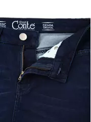 Ультракомфортные женские джинсы skinny с высокой посадкой con-82 темно-синий, , 164-90/XS, CONTE ELEGANT, - 6
