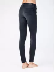 Моделирующие женские джинсы из премиального денима "velvet touch" con-97 черный, , 170-90/XS, CONTE ELEGANT, - 2