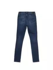 Моделирующие джинсы с лампасами из люрекса con-99 темно-синий, , 164-90/XS, CONTE ELEGANT, - 4