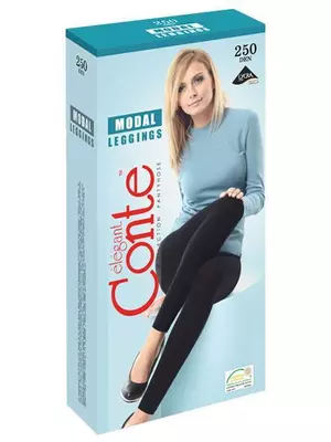 Легинсы женские (низкая талия) conte modal leggings 250, , 4, CONTE ELEGANT, - 1