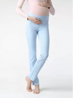 Леггинсы женские для беременных happy belly blue, , 170-106/XL, CONTE ELEGANT, - 1