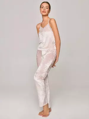 Велюровый топ для дома velvet loungewear lhw 1008 light pink, , 170-88/S, CONTE ELEGANT, - 1