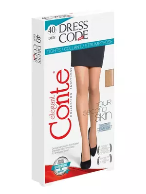 Полупрозрачные женские колготки conte dress code 40 den, , 2, CONTE ELEGANT, - 1