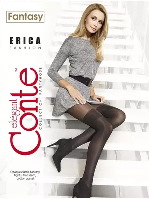 Колготки женские conte erica grafit, , 2, CONTE ELEGANT, - 1