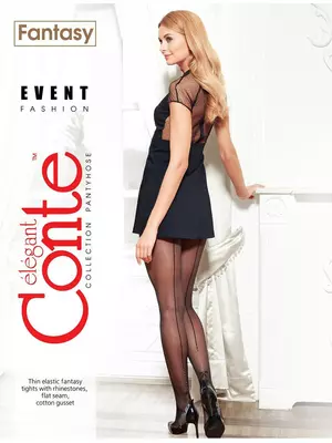 Колготки женские conte event nero, , 2, CONTE ELEGANT, - 1