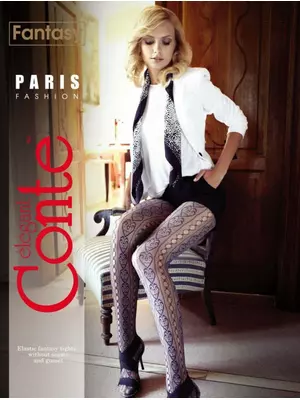 Колготки женские conte fantasy paris marrone, , 4, CONTE ELEGANT, - 1