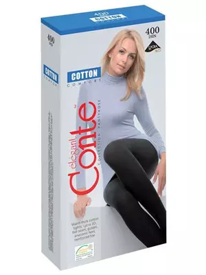 Колготки женские conte cotton 400 den, , 2, CONTE ELEGANT, - 1