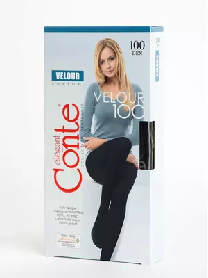 Колготки женские conte velour 100, , 3, CONTE ELEGANT, - 1