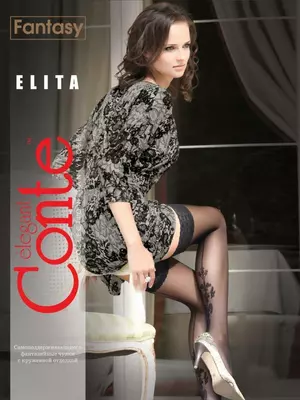 Чулки женские conte elita, , 27-29 (3/4), CONTE ELEGANT, - 1