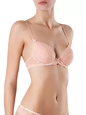 Бюстгальтер push-up на каркасах romantique rb2031 камея, , 80B, CONTE ELEGANT, - 1