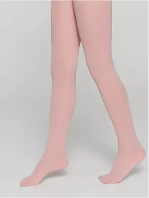 Плотные эластичные детские колготки из микрофибры daisy dusty rose, , 104-110, CONTE ELEGANT, - 1