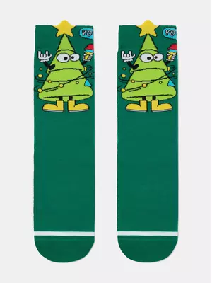 Мужские новогодние носки diwari new year 910 зеленый, , 42-45 (27-29), DIWARI, - 1
