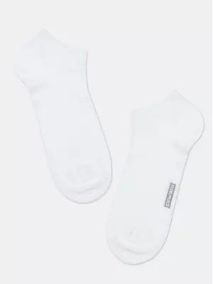 Короткие мужские однотонные носки diwari 3dsocks 000 белый, , 40-41 (25), DIWARI, - 1