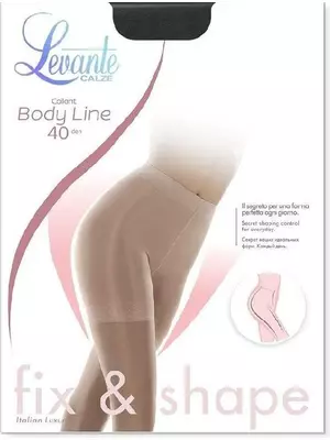 Колготки женские levante body line 40 nero, , 2, LEVANTE, - 1