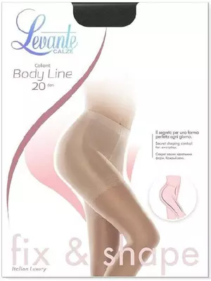 Колготки женские levante body line 20 nero, , 2, LEVANTE, - 1