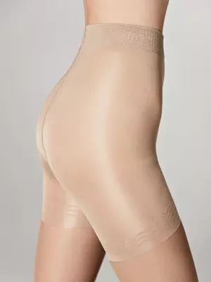 Колготки с утягивающими шортиками levante body line 40 naturel, , 3, LEVANTE, - 1