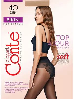 Колготки женские conte bikini 40 den natural, , 2, CONTE ELEGANT, - 1