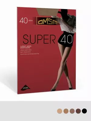 Женские колготки omsa super 40 nero, , 2, OMSA, - 1