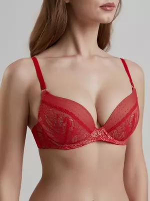 Бюстгальтер push-up conte nocturne tb1198 красный, , 80B, CONTE ELEGANT, - 1