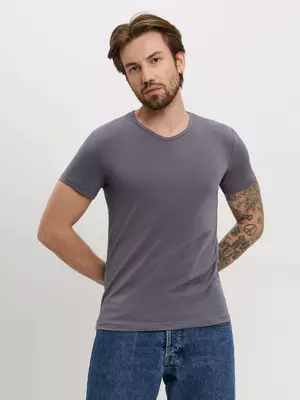 Футболка мужская basic men mf 2025 dark grey, , 182,188-104/XL, DIWARI, - 1