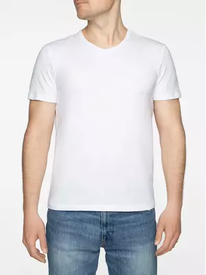 Хлопковая мужская футболка diwari basic men mf 2025 white, , 182,188-104/XL, DIWARI, - 1