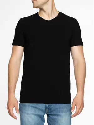 Хлопковая мужская футболка diwari basic men mf 2025 black, , 182,188-104/XL, DIWARI, - 1