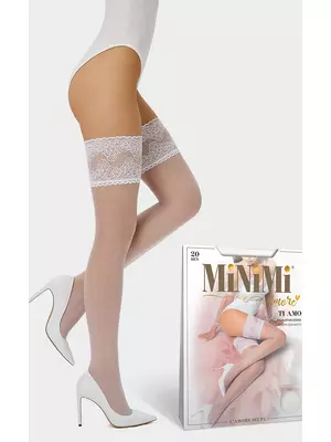 Чулки minimi ti amo 20 bianco, , M/L, MINIMI, - 1