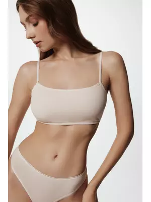 Бюстье женское из хлопка lbe 2017.1 conte basic collection natural, , 170-84/XS, CONTE ELEGANT, - 1
