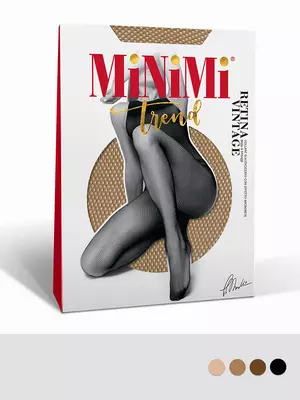 Колготки женские minimi retina nero, , 2 (S/M), MINIMI, - 1