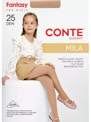 Детские колготки полиамидные mila natural, , 104-110, CONTE ELEGANT, - 1