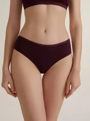 Трусы женские "хипстер" conte basic collection lhp 2003 bordo, , 98/M, CONTE ELEGANT, - 1