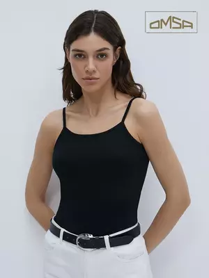 Майка "топ" женская omsa 1001 nero, , 46 (M), OMSA, - 1