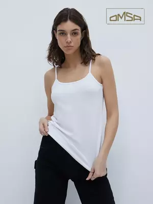 Майка "топ" женская omsa 1001 bianco, , 44 (S), OMSA, - 1