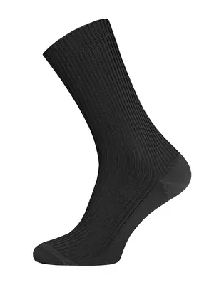 Носки мужские (ослабленная резинка 100% хлопок) брестские 2221 basic 009 черный, , 40-41 (25), БРЕСТСКИЕ, - 1