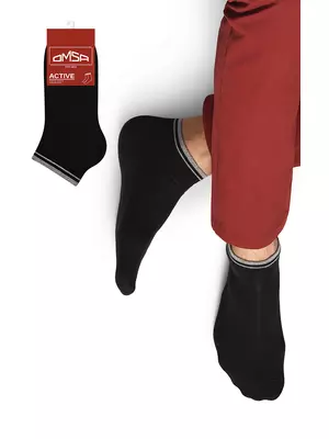 Укороченные мужские носки omsa active 105 nero, , 42-44 (27-29), OMSA, - 1