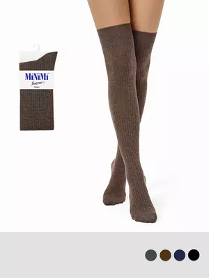 Гольфины с шерстью minimi parigina jacquard var.1 180 cappuccino, , 35-38 (23-25), MINIMI, - 1