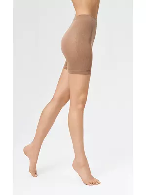 Шортики микрофибра с флисом minimi piuma 260 shorts caramello, , 5, MINIMI, - 1