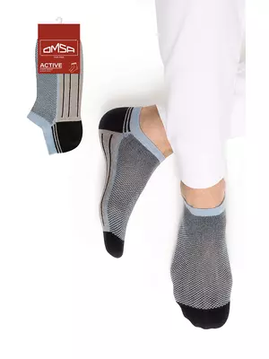 Мужские укороченные носки omsa active 109 blu chiaro, , 45-47 (29-31), OMSA, - 1