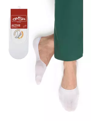 Мужские подследники omsa active 101 bianco, , 42-44 (27-29), OMSA, - 1