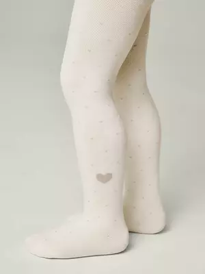 Теплые колготки для девочек sof-tiki 699 молочный, , 116-122 (18), CONTE-KIDS, - 1